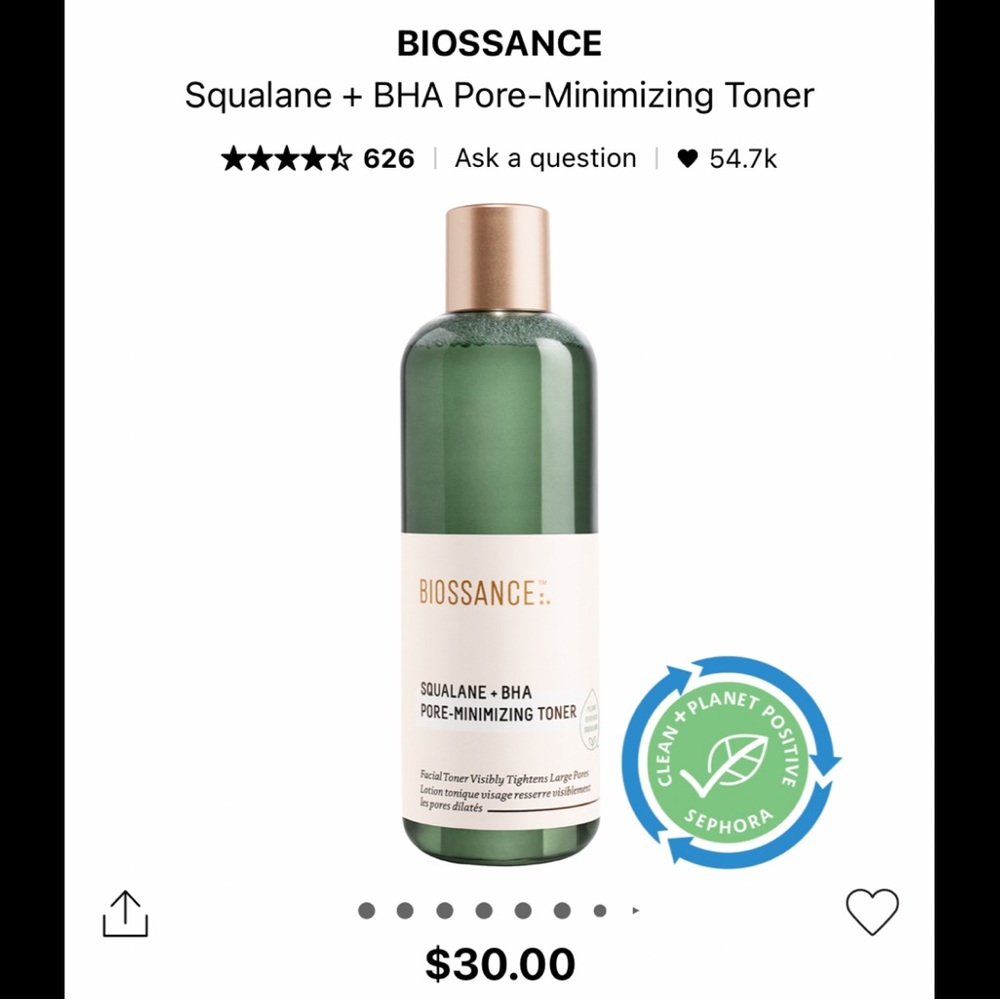 NIB BIOSSANCE Toner